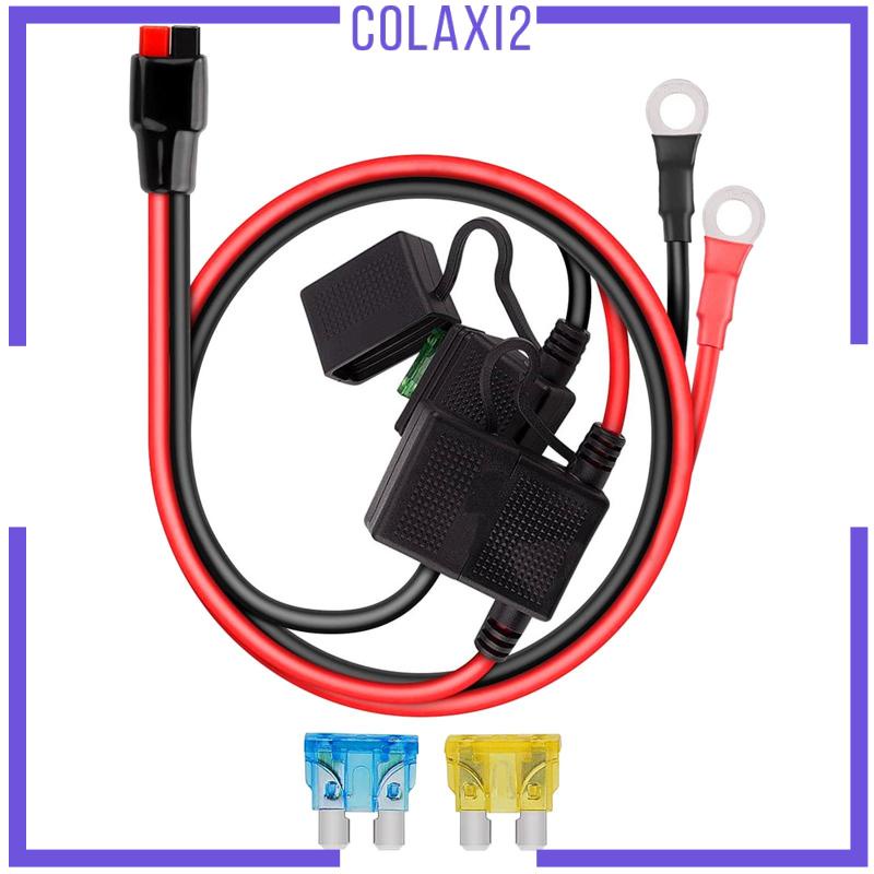 colaxi2-อุปกรณ์ฟิวส์บวก-ลบ-10awg-อเนกประสงค์-ทนทาน-พร้อมฟิวส์เสริม-15a-20a-ยาว-2-ฟุต-สําหรับยานยนต์