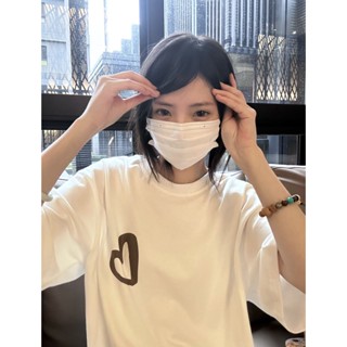 6535 เสื้อยืดลําลอง ผ้าฝ้าย แขนสั้น ทรงหลวม สไตล์ใหม่ สําหรับสตรี ODBP