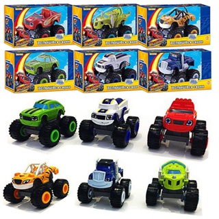 现货秒发#Classic Blaze Cars Model Inertia Diecast Vehicles Racing跨境8cc