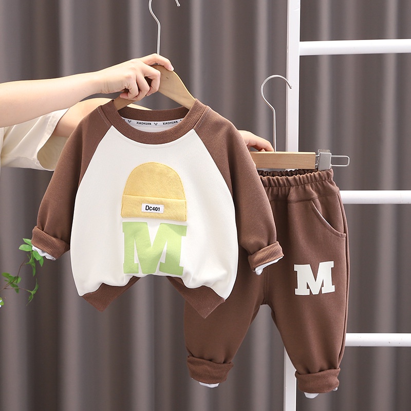 เสื้อกันหนาว-คอกลม-สองชิ้น-แฟชั่นฤดูใบไม้ผลิ-และฤดูใบไม้ร่วง-สําหรับเด็กผู้หญิง