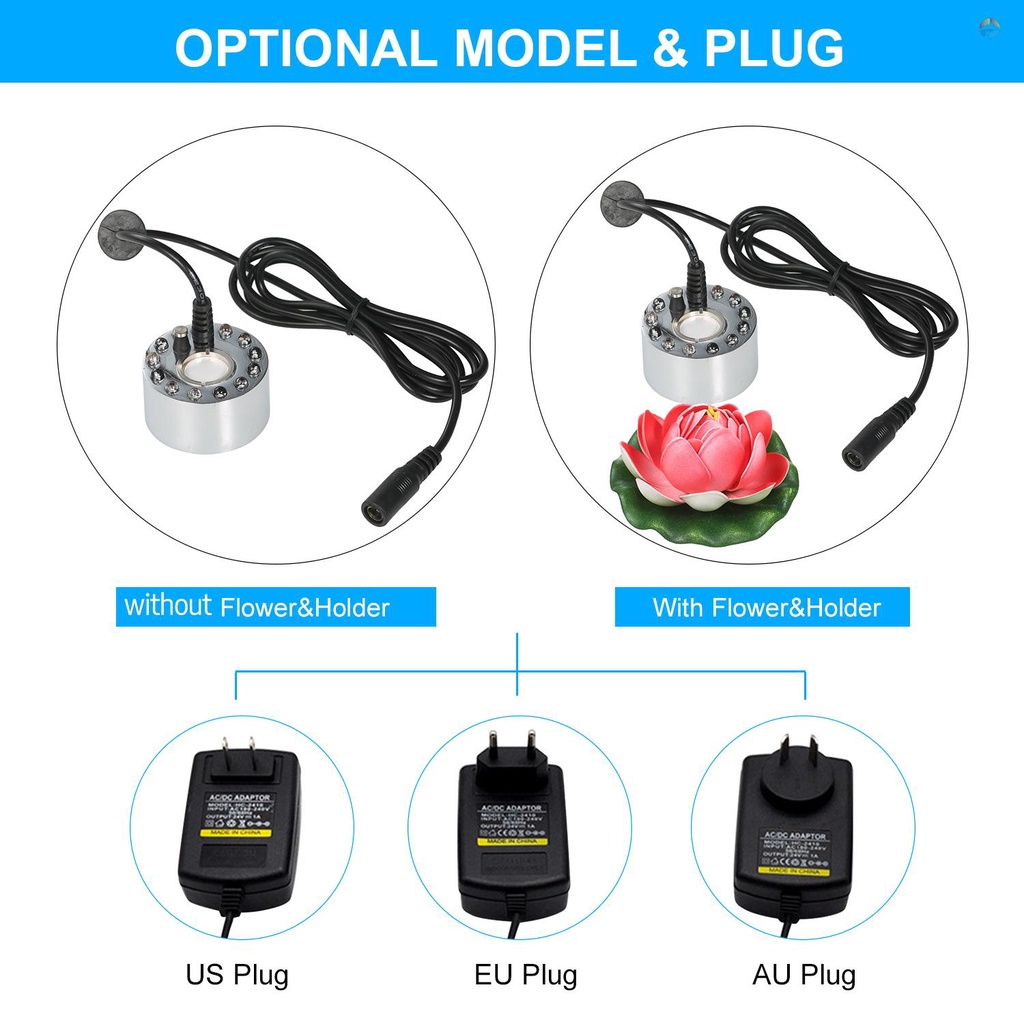 fash-เครื่องทําหมอกอัลตราโซนิก-24v-24w-พร้อมโคมไฟ-led-12-ดวง-ปลั๊ก-us-สําหรับตู้ปลา