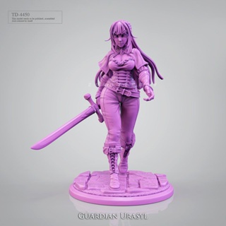 Zb3d Sea Banshee Chuanqi-Little Sword Girl โมเดลเรซิ่น สีขาว ขนาด 50 มม. 75 มม. TD-4450/3D BWOT