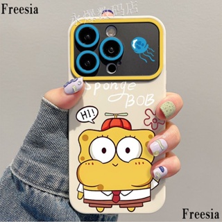 เคสมือถือ แบบนิ่ม ลาย Spongebob SquarePants สําหรับ Apple 14 Pro Max Iphone 13 Pro 12 11 7p