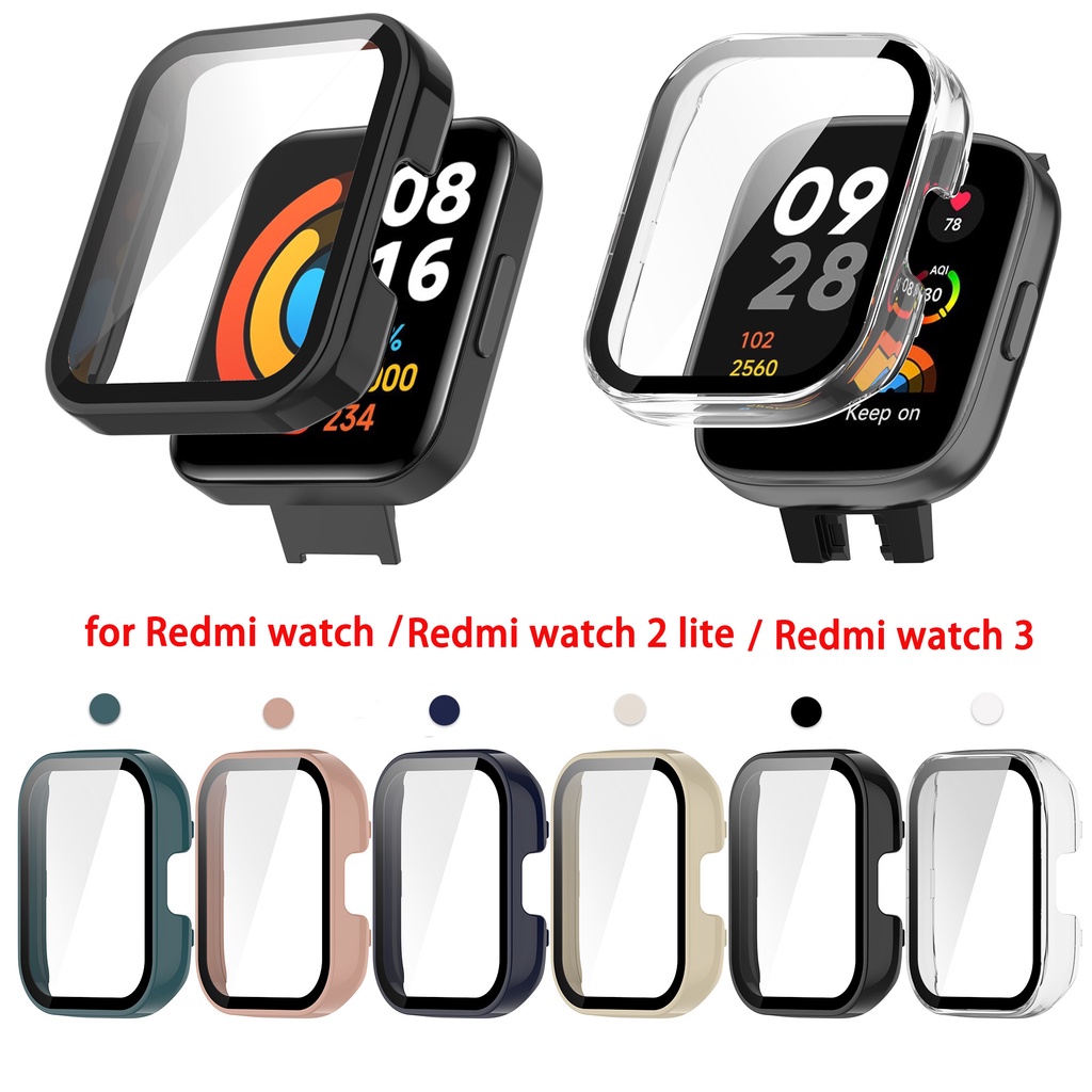 pc-กระจกกันรอยหน้าจอ-เคสนาฬิกา-เคสกรอบ-สําหรับ-xiaomi-mi-watch-lite-redmi-watch-2-lite-redmi-watch-3-กันชนป้องกัน