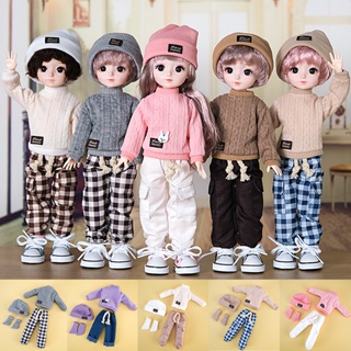 เสื้อผ้าใหม่ ชุดกระโปรงลําลอง แฟชั่น สําหรับตุ๊กตา 1/6 Bjd 30 ซม. DIY