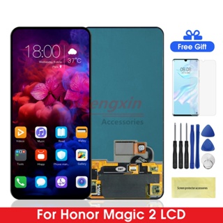 Amoled หน้าจอสัมผัสดิจิทัล LCD สําหรับ Huawei Honor Magic 2 Huawei Honor Magic 2 TNY-AL00