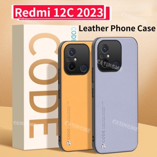 เคสโทรศัพท์มือถือ หนัง PU ซิลิโคน ผิวด้าน กันกระแทก หรูหรา สําหรับ Redmi 12C 2023 Redmi 12C C12 12 C 10C 10 Redmi12c 4G 5G