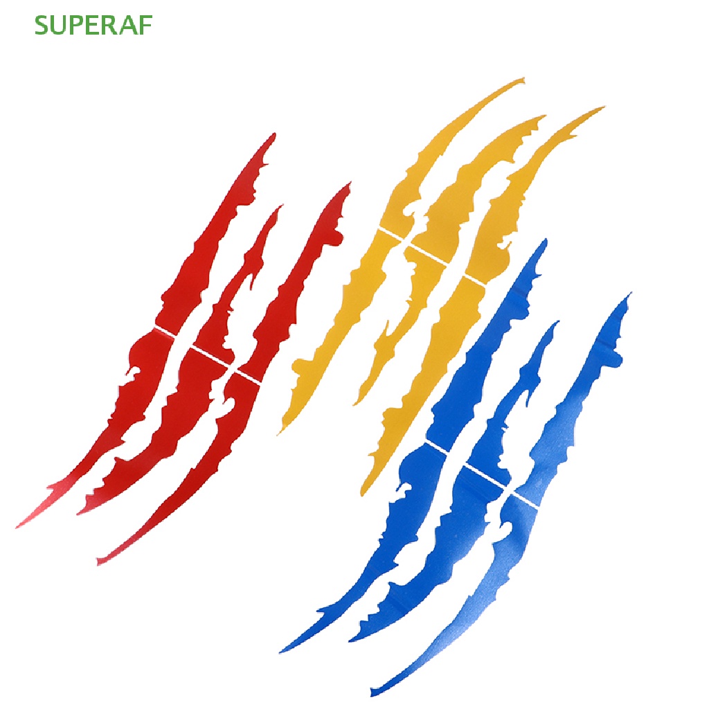 superaf-สติกเกอร์สะท้อนแสง-ลายกรงเล็บมอนสเตอร์-สําหรับติดไฟหน้ารถยนต์-ขายดี