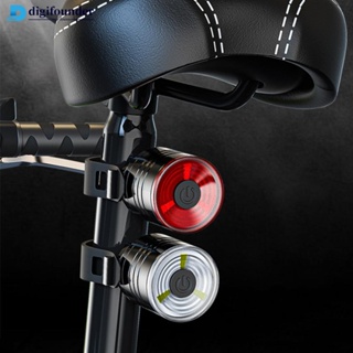 Digifounder ไฟท้ายจักรยาน LED อะลูมิเนียมอัลลอย อุปกรณ์เสริม สําหรับจักรยานเสือภูเขา DGA1