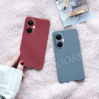 ใหม่ เคสโทรศัพท์มือถือ TPU ผิวด้าน บางมาก ปิดด้านหลัง สีแดง สีดํา สีพื้น สําหรับ OnePlus Nord CE 3 2 Lite 2T N10 11 5G 2023 One+ Nord CE3 Lite