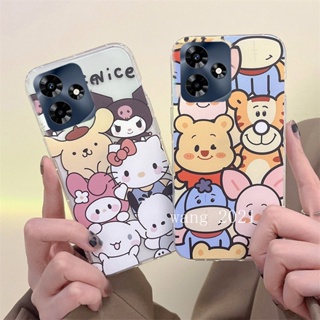 Ready Stock New Hot Sale Phone Case เคส Infinix Hot30 30 Play 30i 30S Hot 20 Play 20S 20i 4G 5G 2023 Casing Ultra-thin Anti-drop Cute Tiger KT Transparent Silicone Soft Case Back Cover เคสโทรศัพท