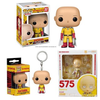 Funko pop ฟิกเกอร์อนิเมะ One Punch Man Merchandise Saitama Teacher 257 Q Version Nendoroid 575 ของเล่นสําหรับเด็ก