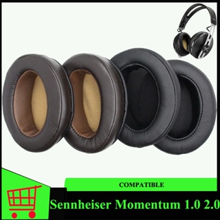 ฟองน้ําครอบหูฟัง แบบนิ่ม แบบเปลี่ยน สําหรับ Sennheiser Momentum 1 1.0 2 2.0 2 ชิ้น