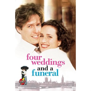 DVD ดีวีดี Four Weddings and a Funeral (1994) ไปงานแต่งงาน 4 ครั้ง หัวใจนั่งเฉยไม่ได้แล้ว (เสียง ไทย/อังกฤษ ซับ ไทย/อังก
