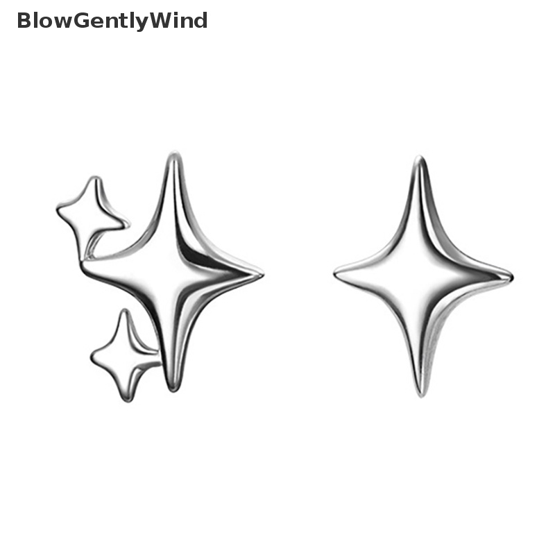 blowgentlywind-ต่างหูสตั๊ด-เงิน-925-จี้รูปดาวน่ารัก-เครื่องประดับ-สําหรับผู้หญิง