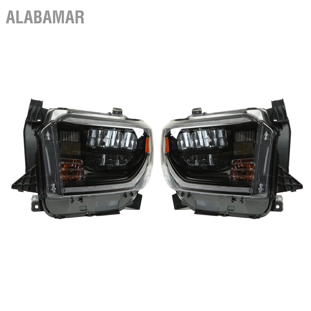 alabamar-ไฟหน้า-led-12v-คู่ซ้ายขวากันน้ำสำหรับ-tundra-sr-sr5-limited-platinum