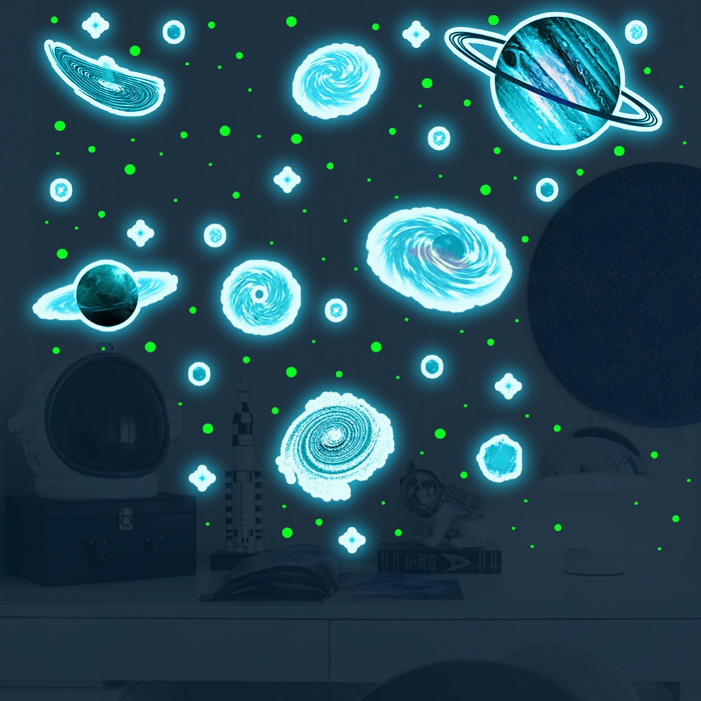 【COLORFUL】Wall Sticker Bedroom Ceiling Decal Decoration Fluorescent ...