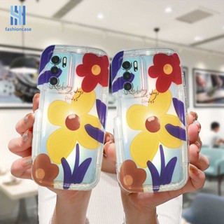 เคสโทรศัพท์มือถือแบบนิ่ม TPU กันกระแทก ลาย Anthemis สําหรับ OPPO A17 A17K A54 A5S A57 A57S A57E A3S A15 A76 A96 A16 A95 A55 A7 A5 A9 A31 A53 A33 2020 A77S