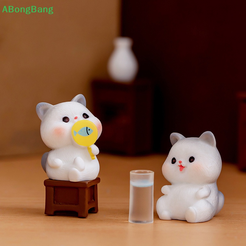 abongbang-แมวจิ๋วน่ารัก-ภูมิทัศน์ขนาดเล็ก-เครื่องประดับเรซิน-สําหรับตกแต่งบ้าน-สัตว์-ลูกแมว-ห้อง-ตกแต่งโต๊ะ-รถ-ของขวัญ-ดี