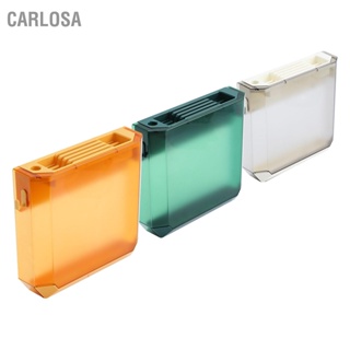 CARLOSA ที่วางมีดติดผนัง Ultrathin กล่องติดตั้งพลาสติกชั้นเก็บของสำหรับห้องครัว