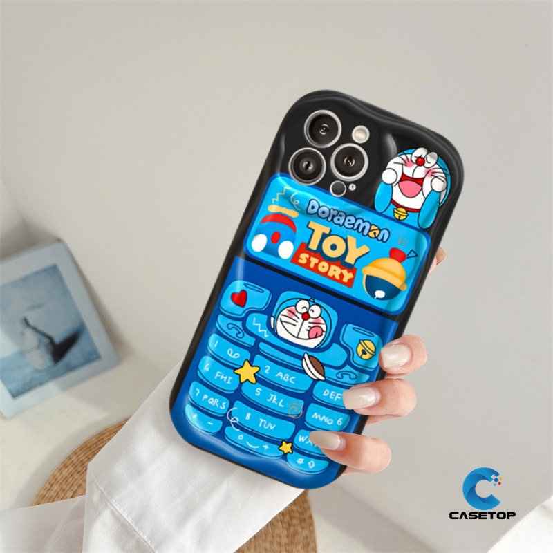 เคสโทรศัพท์มือถือ-ขอบโค้ง-ลายการ์ตูนโดราเอมอน-ทอยสตอเบอรี่-หมีน่ารัก-3d-สําหรับ-redmi-note-8-10s-11-10-9-11s-redmi-a2-9t-a1-10a-10-9c-nfc-9a-9