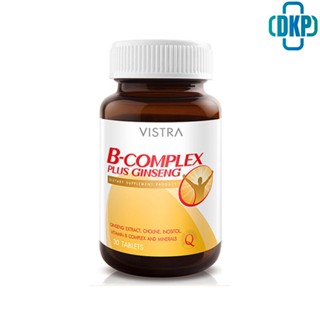 VISTRA B Complex plus Ginseng (30 Tablets) 42กรัม [DKP]