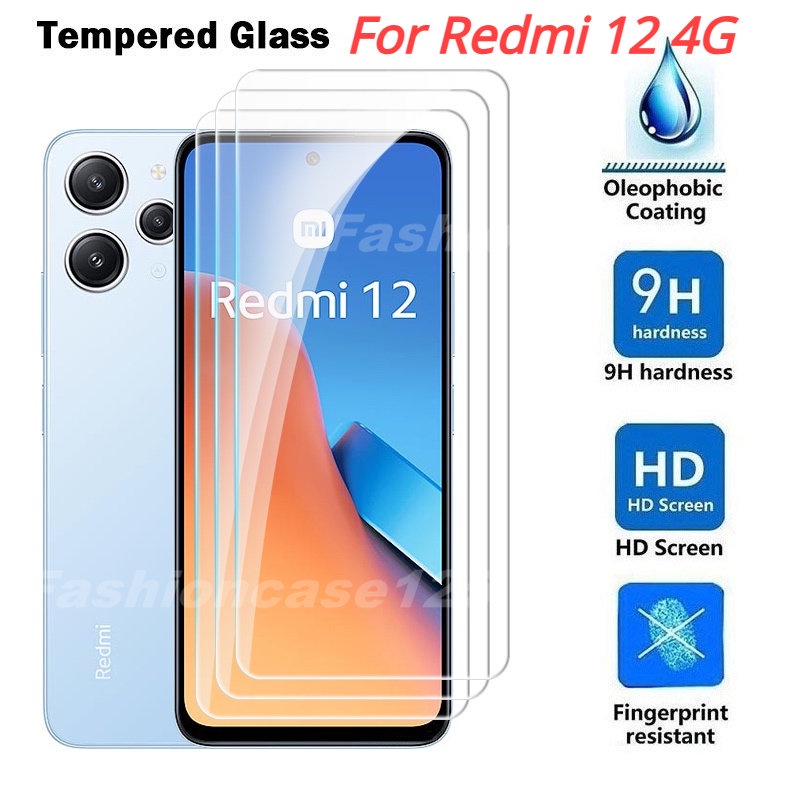 ฟิล์มกระจกนิรภัยกันรอยหน้าจอ-9d-แบบใส-9h-สําหรับ-xiaomi-redmi-12-4g-redmi12-2023