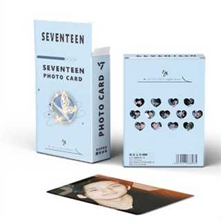 Seventeen โปสการ์ด อัลบั้มรูปภาพ เลเซอร์ Kpop 50 ชิ้น/กล่อง