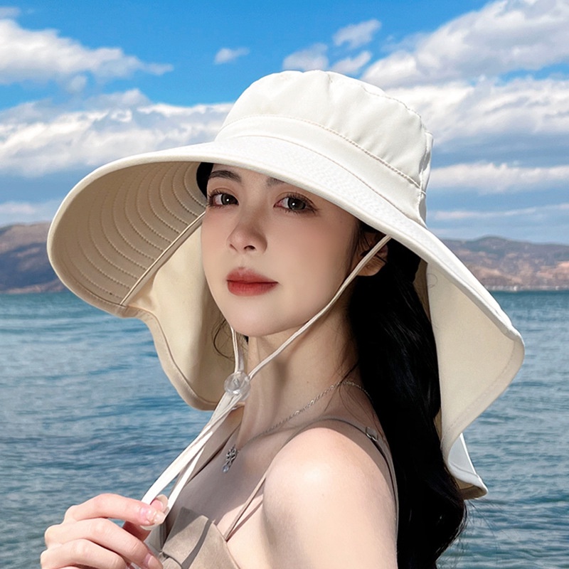 หมวกคลุมไหล่-ป้องกันแดด-เข้ากับทุกการแต่งกาย-สไตล์เกาหลี-แฟชั่นฤดูร้อน-สําหรับผู้หญิง