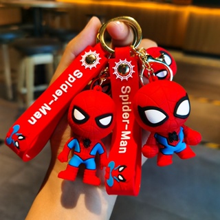 พวงกุญแจ จี้ตุ๊กตาฟิกเกอร์ Marvel Spiderman น่ารัก สําหรับเก็บสะสม
