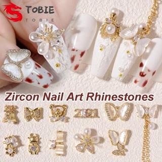 Nail Art Crystal Alloy Love Heart Bear 3D Nail Decorations Zircon Shiny