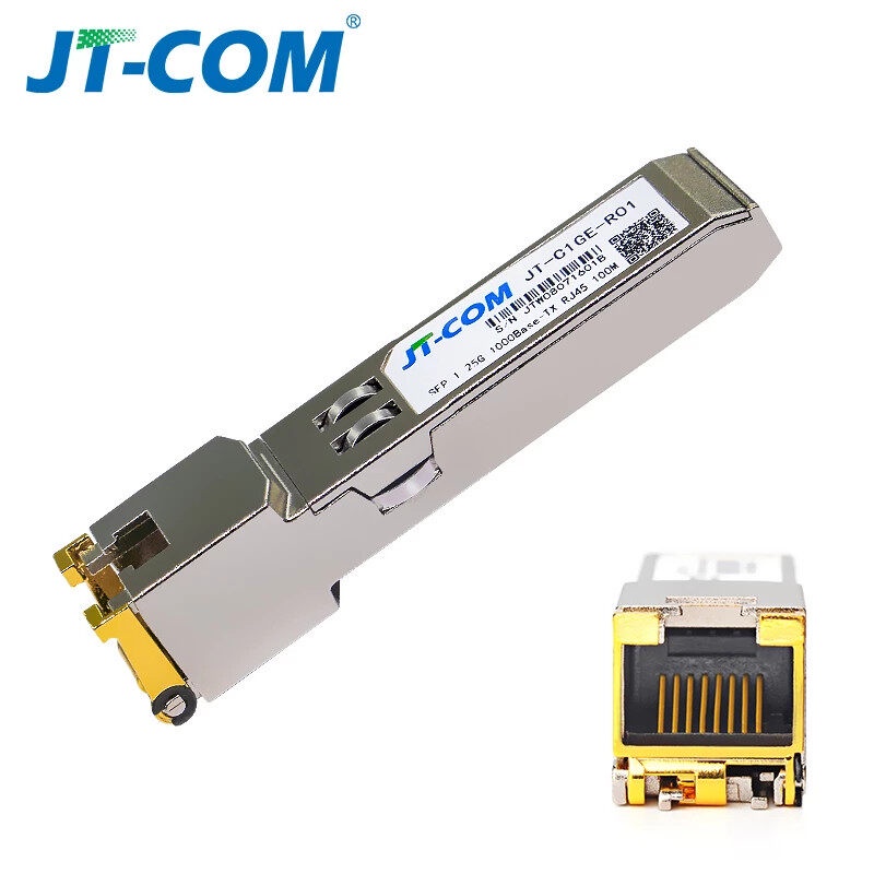 JT-COM SFP To RJ45 Gigabit 1.25Gb SFP Transceiver Module สำหรับ Cisco ...