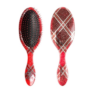 WetBrush Holiday Glamour Hair Brush - Red Plaid