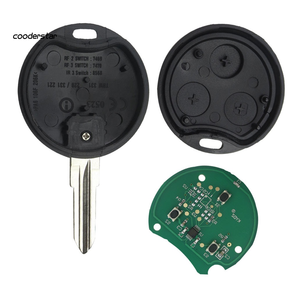 cood-รีโมตกุญแจอัจฉริยะ-3-ปุ่ม-43392mhz-สําหรับ-benz-smart-fortwo-forfour-roadster