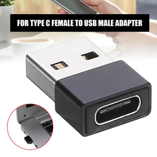 อะแดปเตอร์เชื่อมต่อ Type C USB-C 3.1 Female to USB 2.0 Male OTG สีดํา ☆Brzone