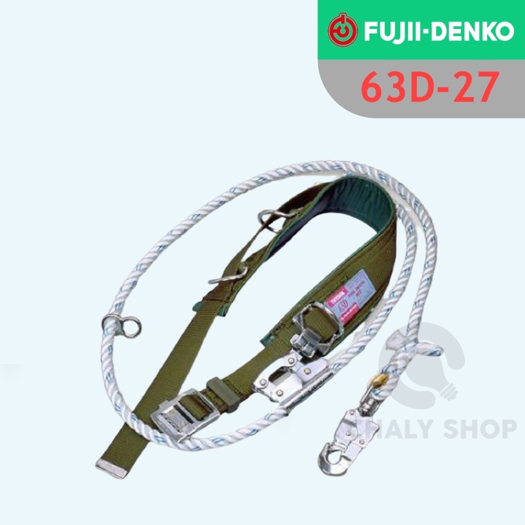 fujii-denko-wp-63d-27-เข็มขัดปีนเสา-รุ่น-มี-d-ring-2-ตัว