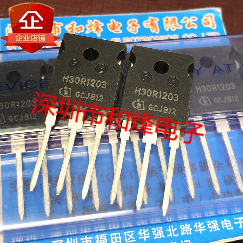 ชิปทรานซิสเตอร์ IGBT H30R1203 TO-247 30A 1200V Ihw30N120R3 0P6B ...