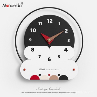 [พร้อมส่ง] Mandelda นาฬิกาแขวนผนัง สไตล์ฝรั่งเศส มินิมอล สร้างสรรค์ สําหรับตกแต่งบ้าน ห้องนั่งเล่น