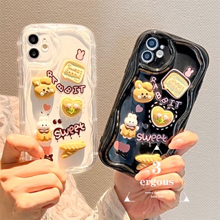 เคสโทรศัพท์มือถือแบบนิ่ม TPU ลายกระต่าย หมีน่ารัก สําหรับ Samsung A04E A03 A03s A04 A04s A13 A23 A24 A33 A34 A53 A73 A12 A14 A22 A52 A52s A32 A51 A50 A50s A30s