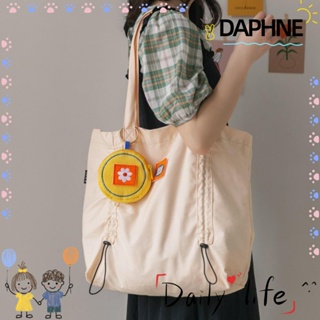 Daphne กระเป๋าสตางค์ กระเป๋าเก็บสายหูฟัง แบบถือ ปักลาย