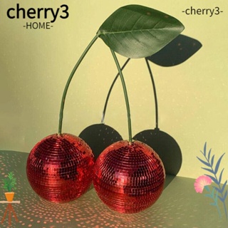 Cherry3 ลูกบอลดิสโก้ เชอร์รี่ คาวาอี้ สําหรับตกแต่งงานแต่งงาน ปาร์ตี้