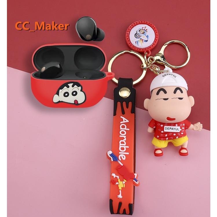 for-sony-wf-1000xm5-case-creative-astronaut-keychain-pendant-sony-wf-1000xm5-silicone-soft-case-shockproof-case-protective-case-cartoon-crayon-shin-chan-snoopy-sony-wf-1000xm4-linkbuds-s-cover-soft-ca