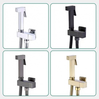 Faucet Set Bidet Brass Hygienic Shower Stainless Steel All Copper Square