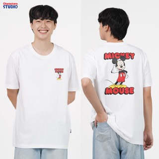 Disney Men Mickey Mouse &amp; Friend T-Shirt  - เสื้อยืดมิกกี้เมาส์และผองเพื่อน ลายพิมพ์สินค้าลิขสิทธ์แท้100% Characters Stu