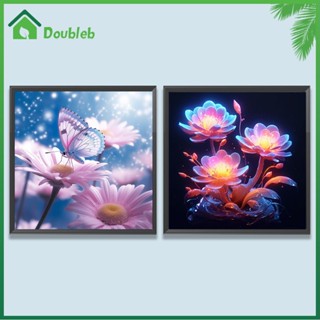 【Doub X ✮】ภาพวาดปักเพชร ทรงกลม ลายดอกไม้ 5D DIY สําหรับตกแต่งบ้าน ✮