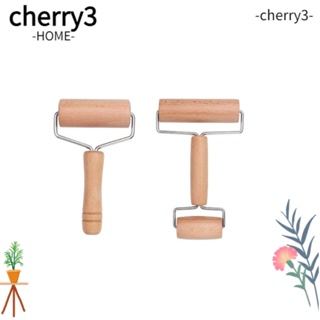 Cherry3 ลูกกลิ้งไม้แข็ง รูปตัว T 2 in 1 สําหรับทํางานศิลปะ เครื่องปั้นดินเผา