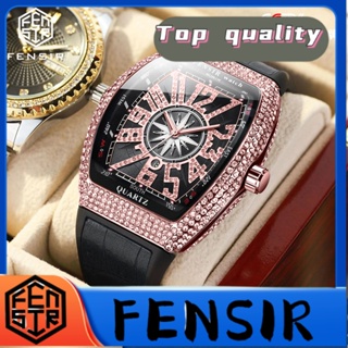 Fensir FENSIR พร้อมส่ง นาฬิกาข้อมือควอตซ์แฟชั่น หน้าปัดบอกปฏิทิน สําหรับบุรุษ