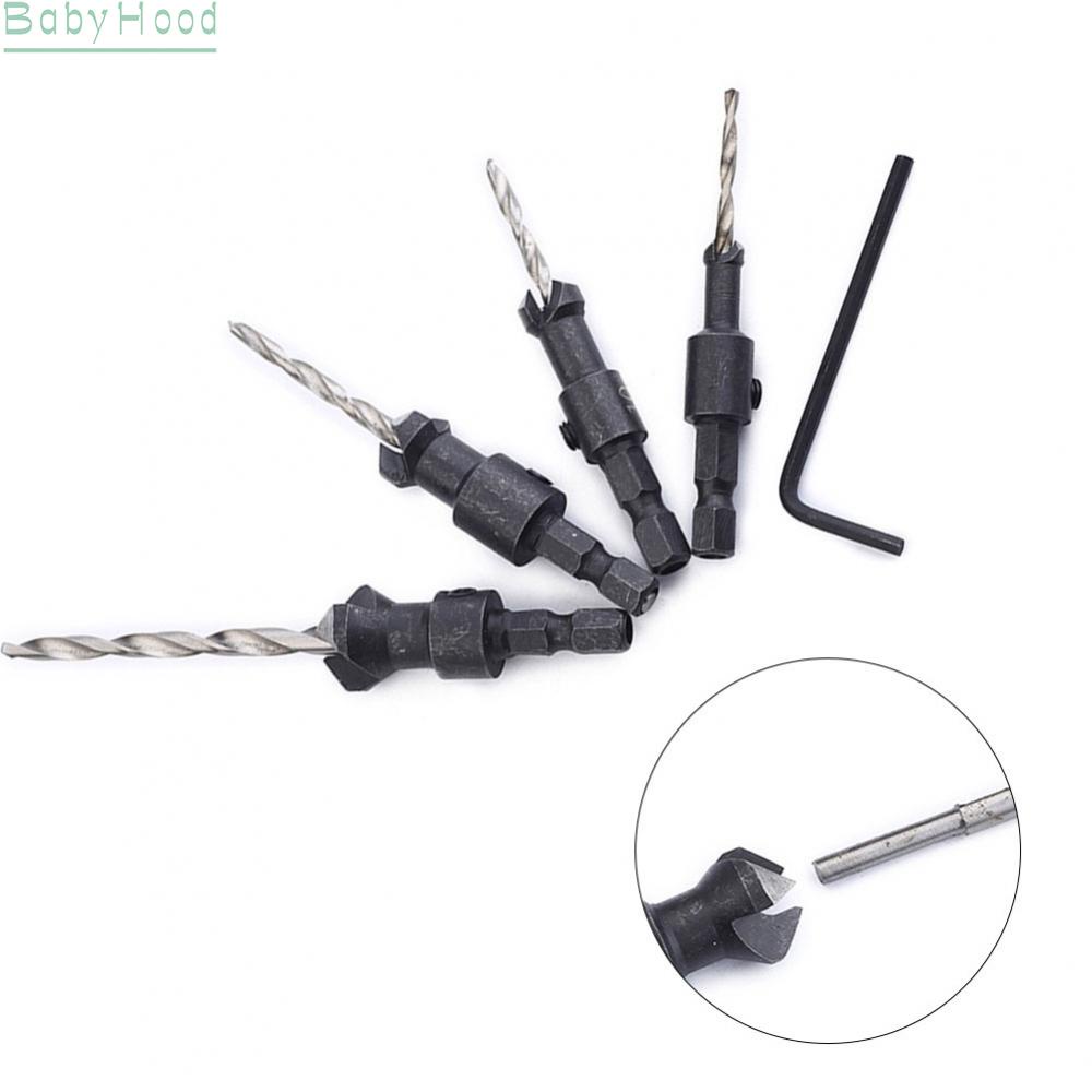 big-discounts-4pcs-hss-countersink-drill-bit-set-quick-change-hex-shank-screw-for-woodworking-bbhood