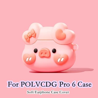 【จัดส่งด่วน】เคสหูฟัง แบบนิ่ม ลายการ์ตูน สําหรับ POLVCDG Pro 6 POLVCDG Pro 6