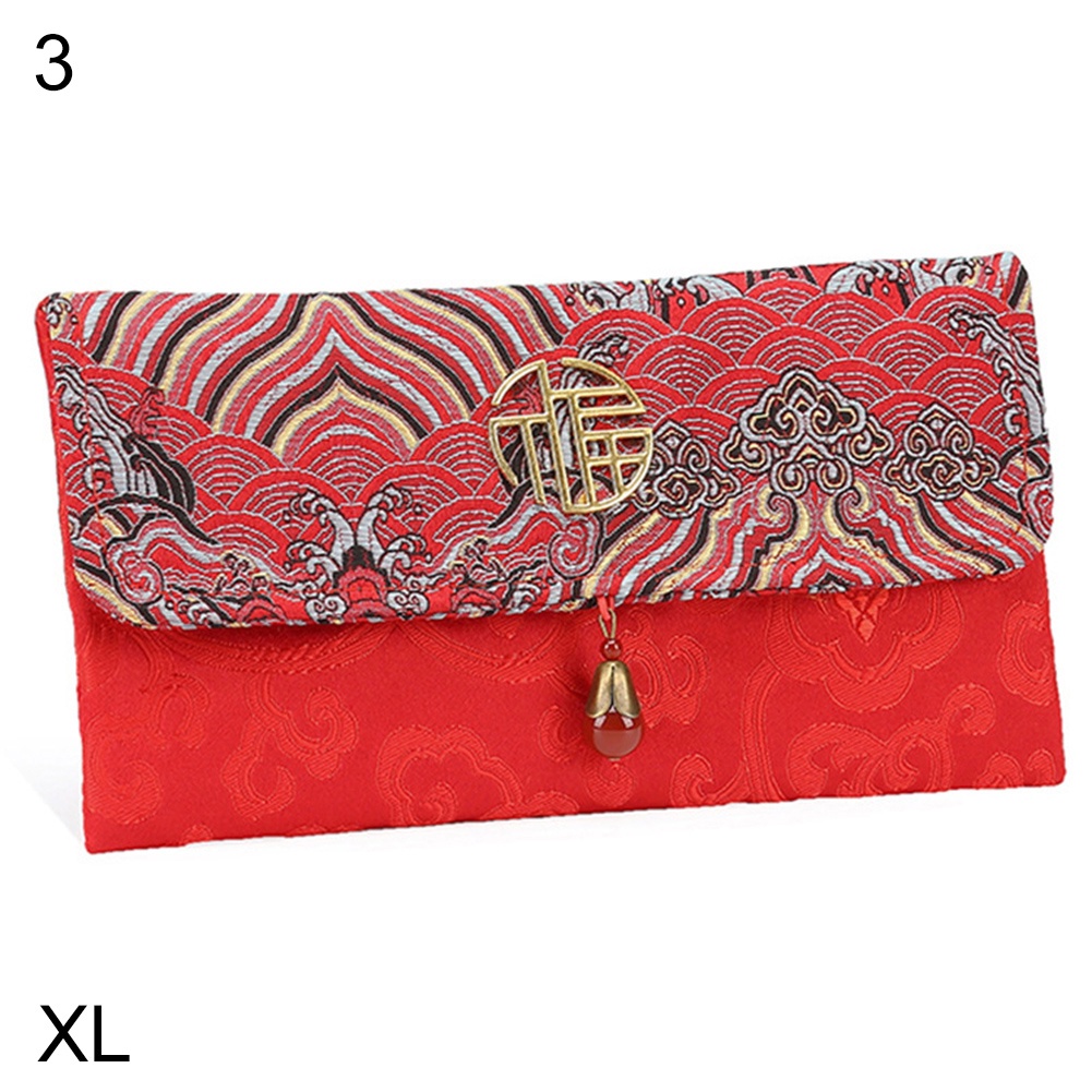 biling-กระเป๋าเงินนําโชค-สไตล์จีน-ลายดอกไม้-สีแดง-ซองจดหมาย-กระเป๋าปีใหม่